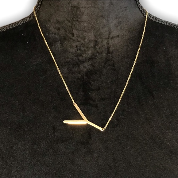 Jewelry - Gold Initial Pendant Necklace Letters A-Z